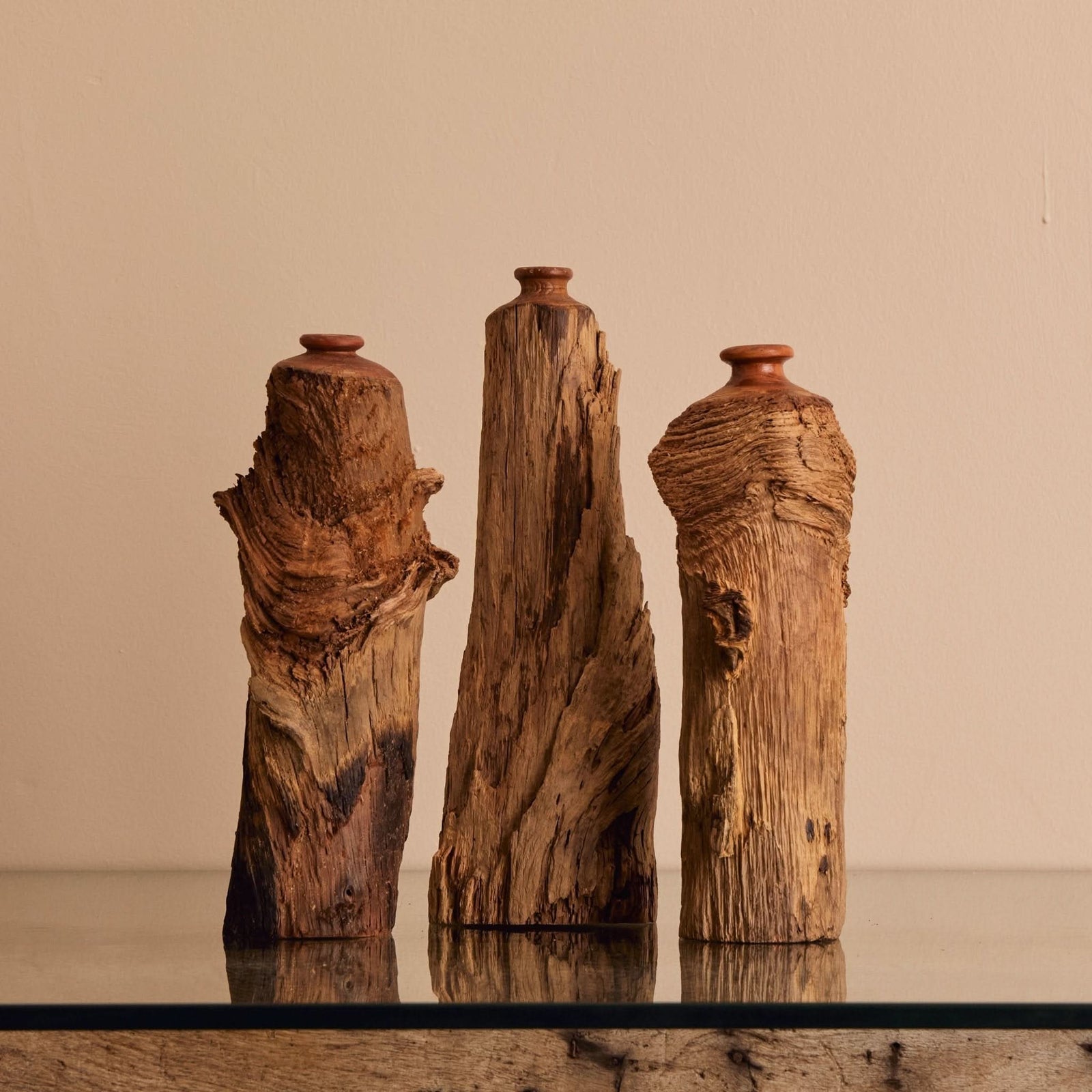 Vintage Wood Vase - Cultheir