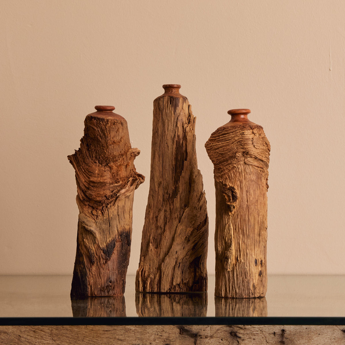 Vintage Wood Vase - Cultheir 