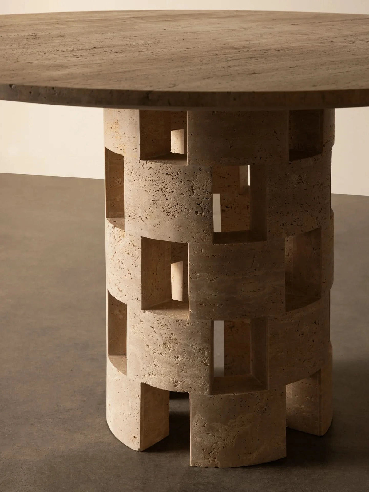 Vivi Dining Table Travertine - Cultheir