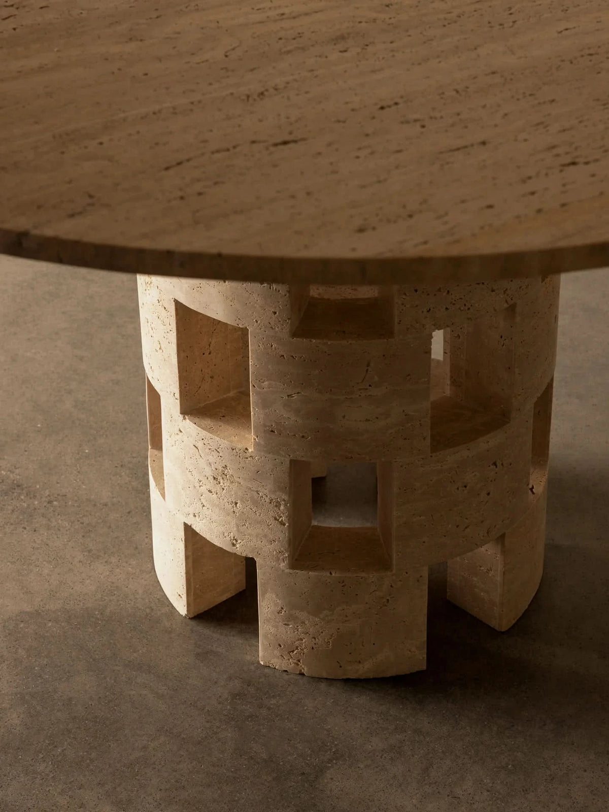 Vivi Dining Table Travertine - Cultheir