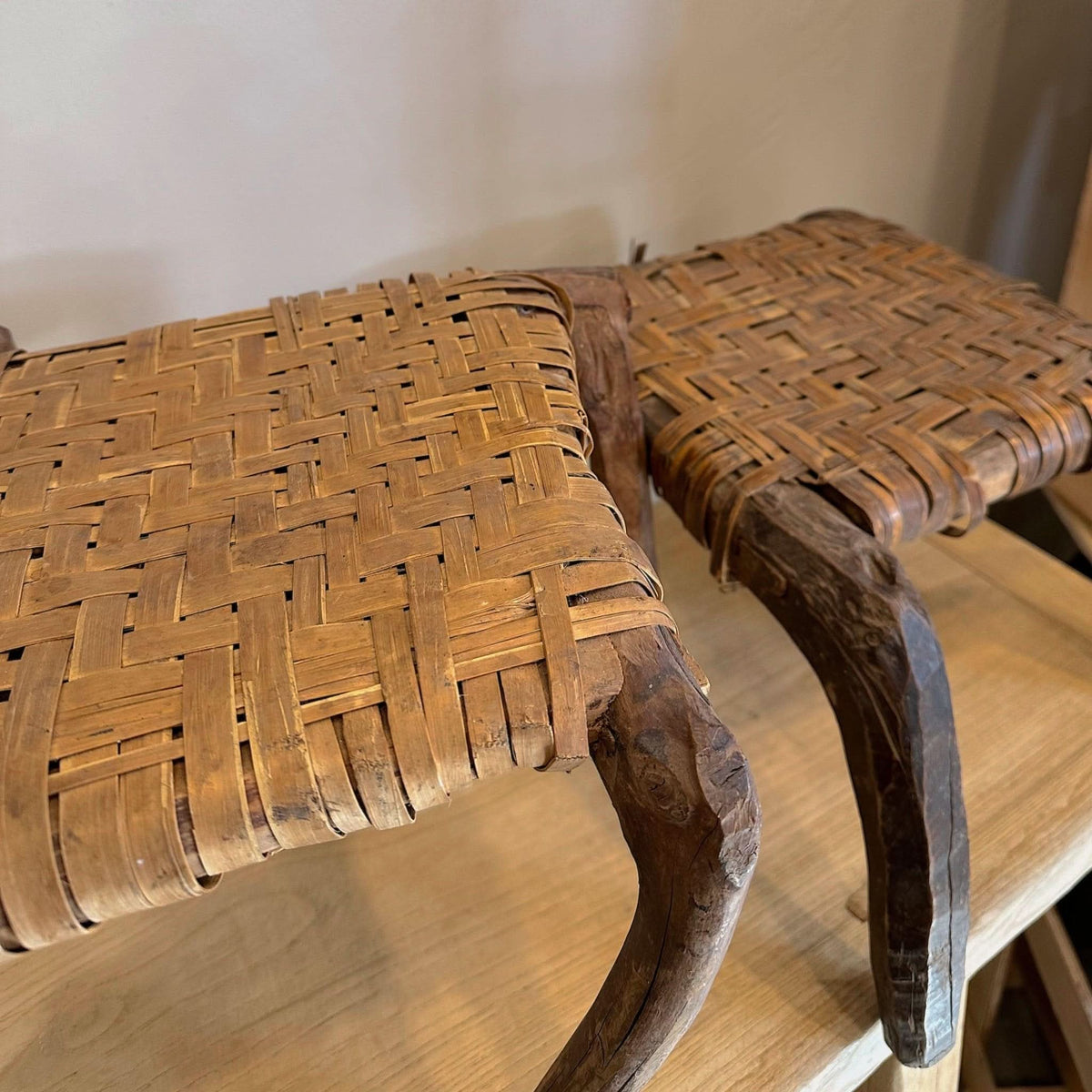 Woven Wood Stools - Cultheir