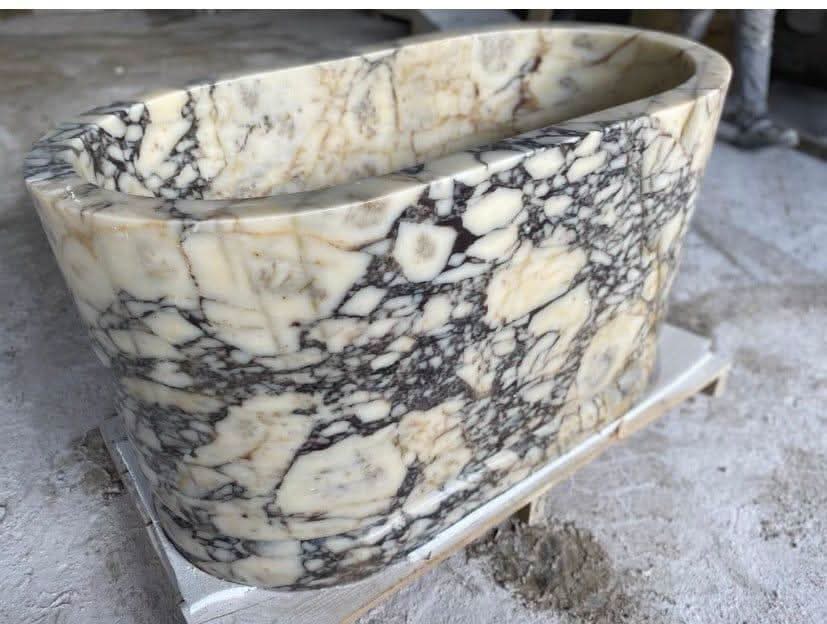 Calacatta Viola Marble Bathtub - Cultheir