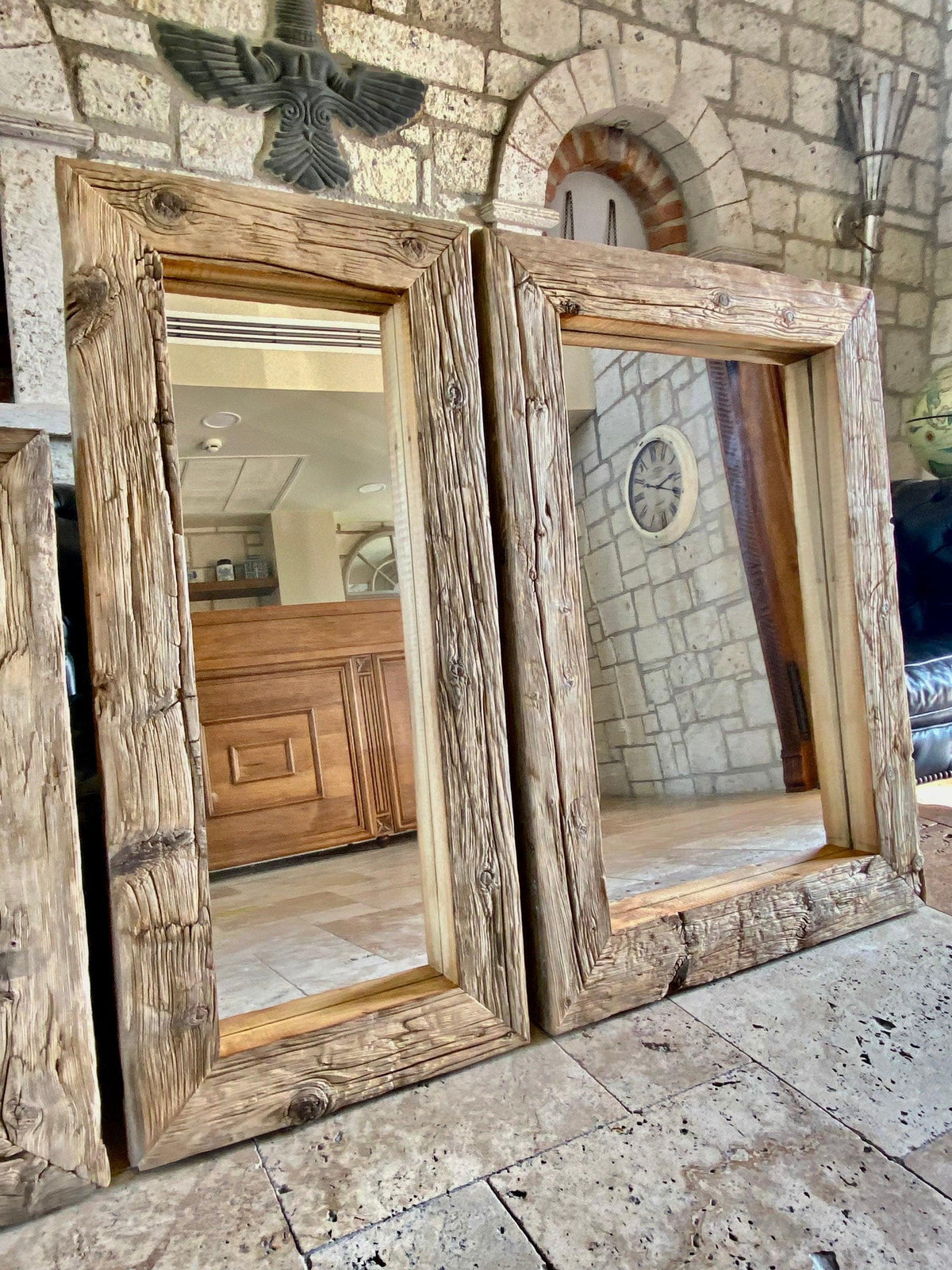 Reclaimed Wood Mirror - Cultheir 
